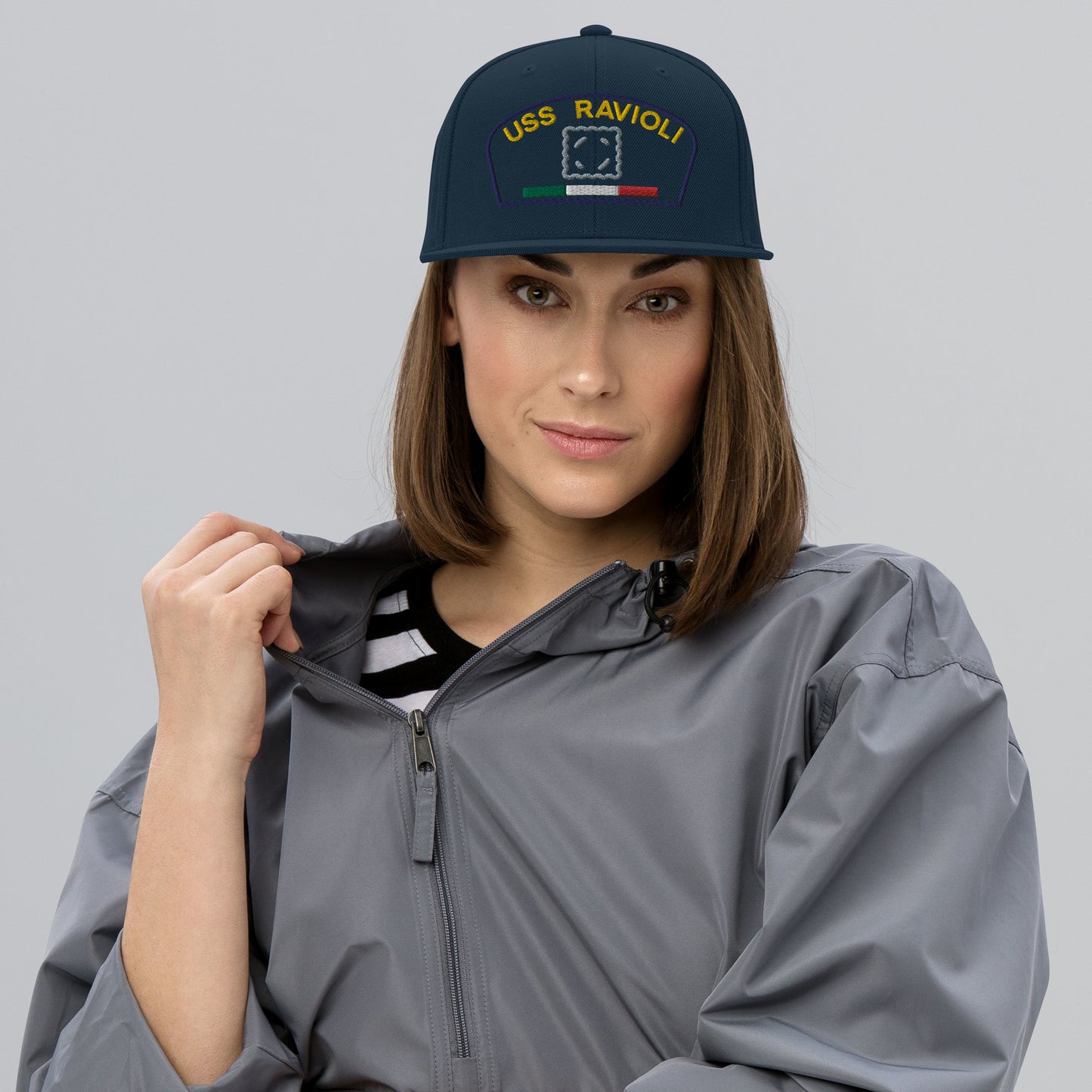 USS RAVIOLI Snapback Hat