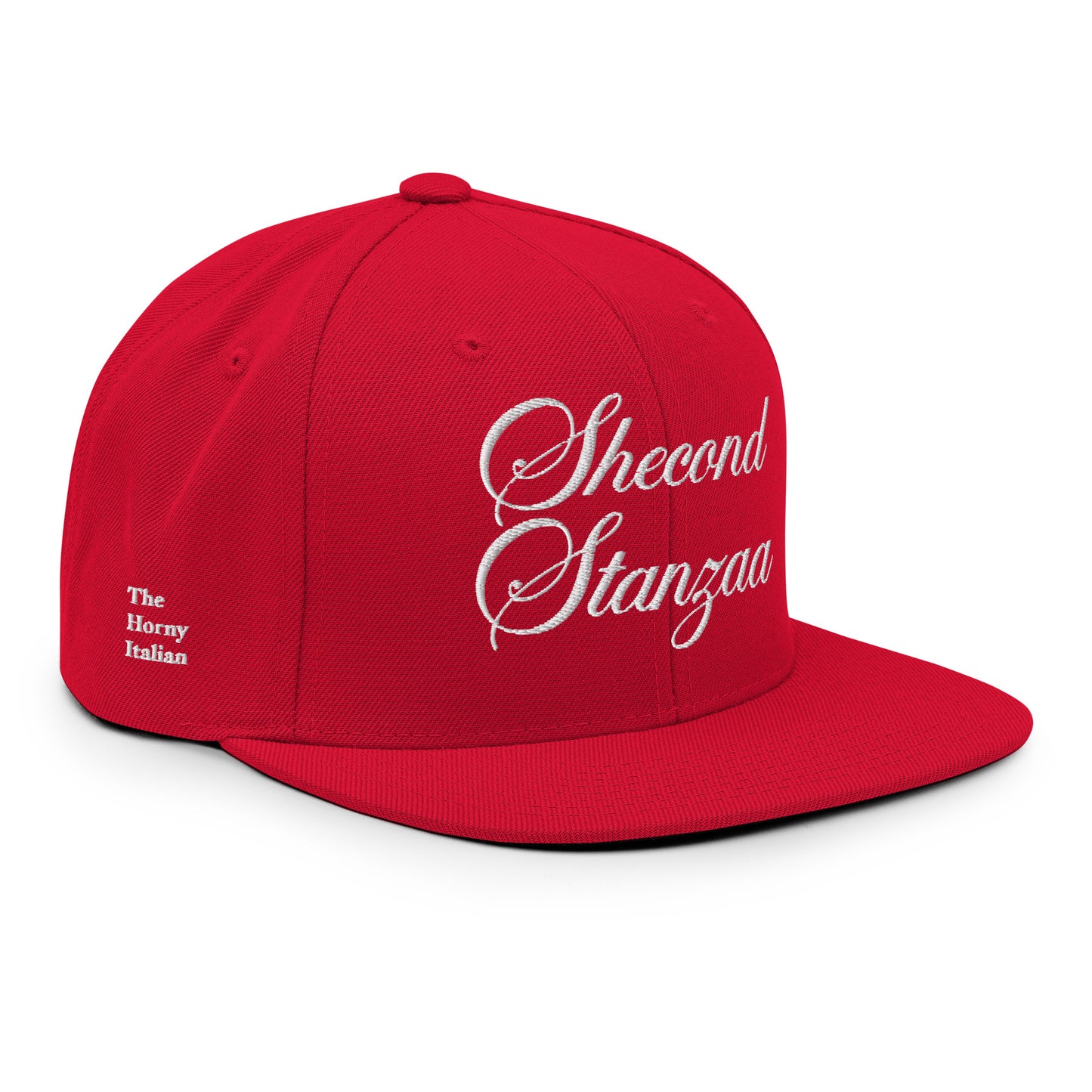Red Shecond Stanzaa Snapback Hat