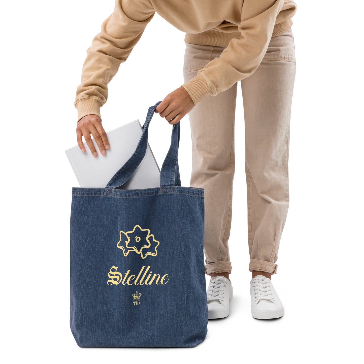 Stelline Organic Denim Tote Bag
