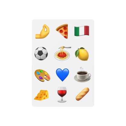 Italian Emoji Playing Cards