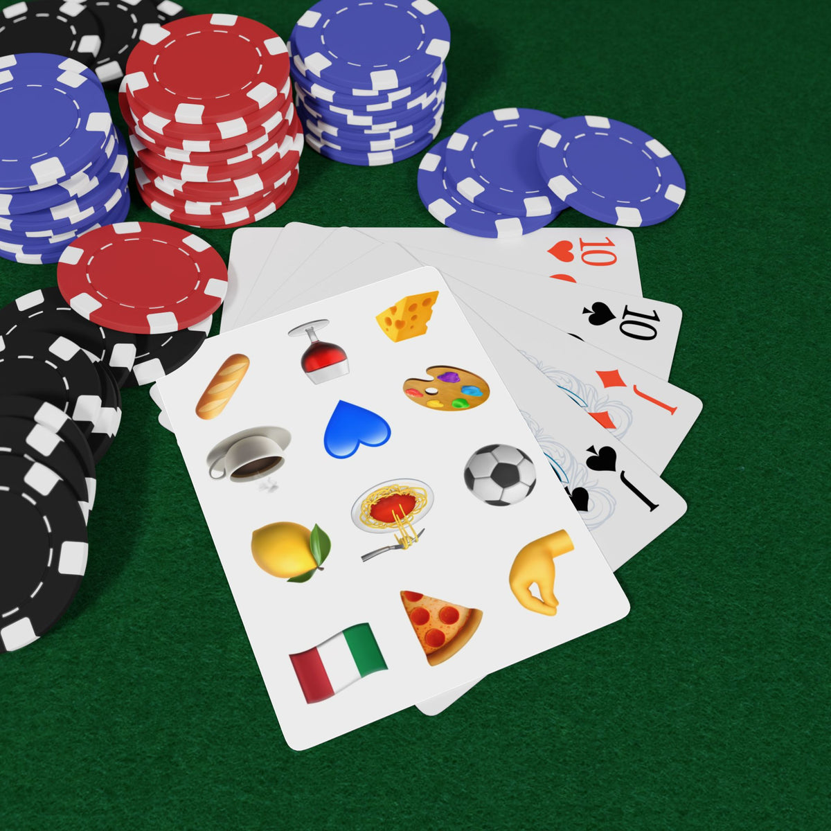Italian Emoji Playing Cards