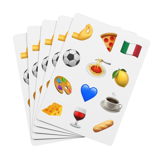 Italian Emoji Playing Cards