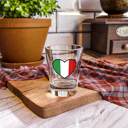 Italian Heart Shot Glass, 1.5oz