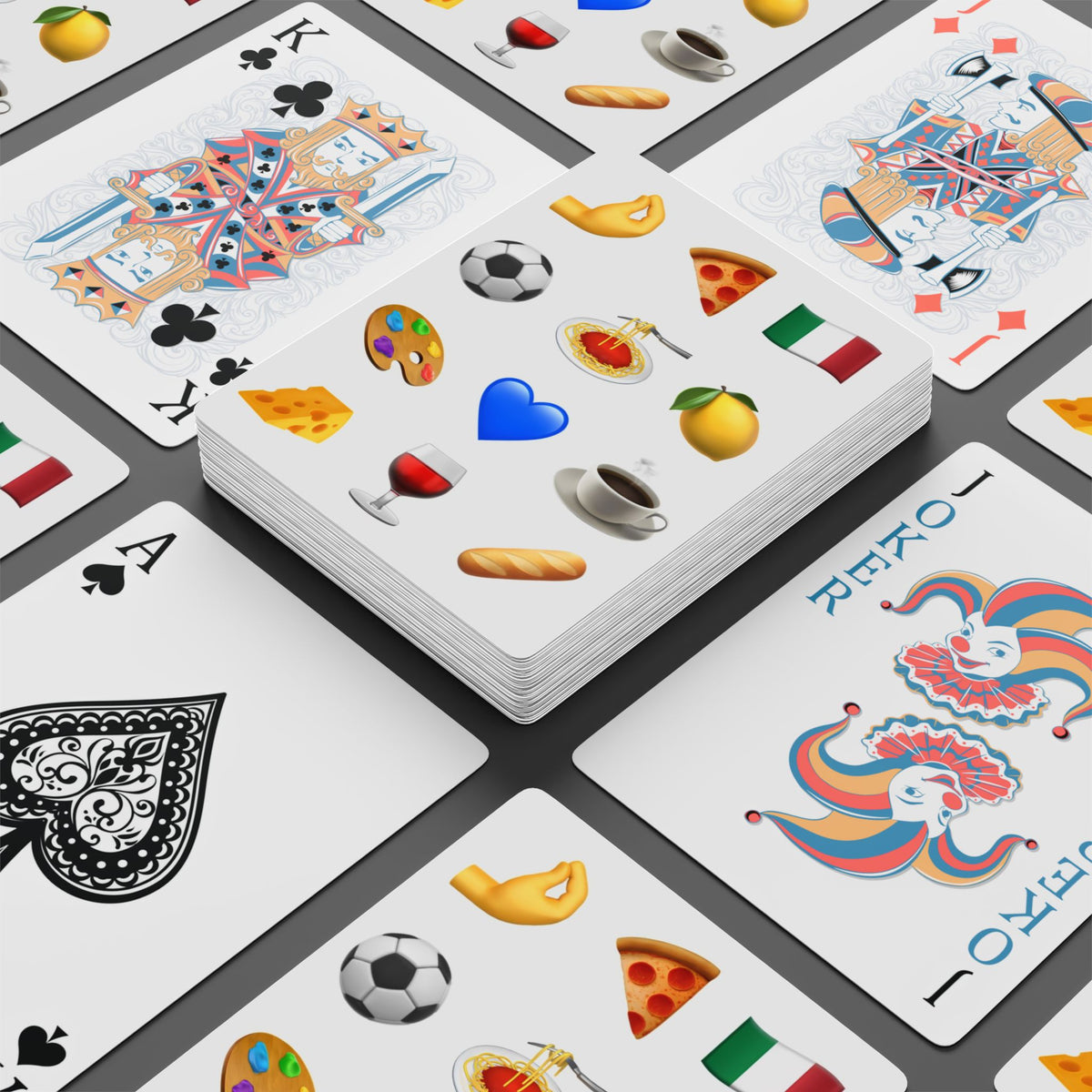Italian Emoji Playing Cards