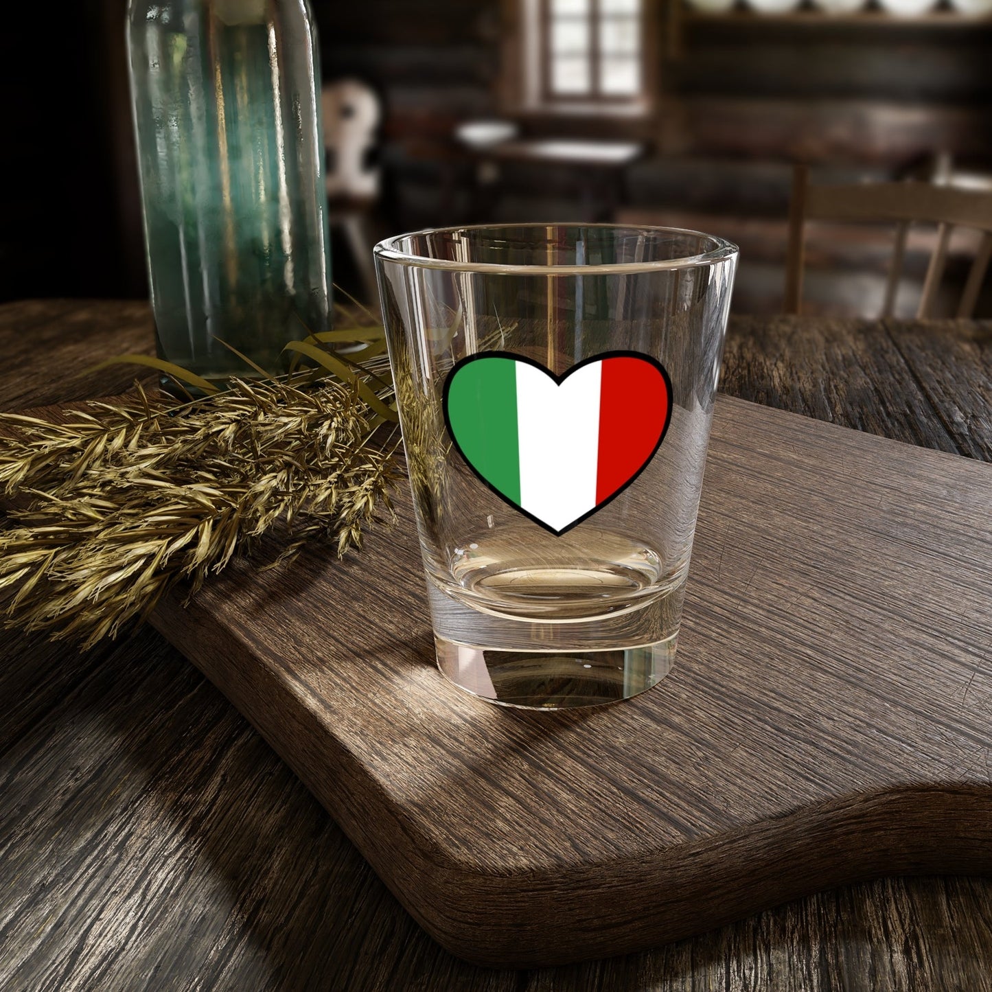 Italian Heart Shot Glass, 1.5oz