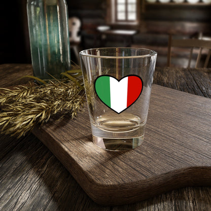 Italian Heart Shot Glass, 1.5oz