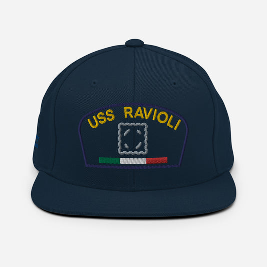 USS RAVIOLI Snapback Hat