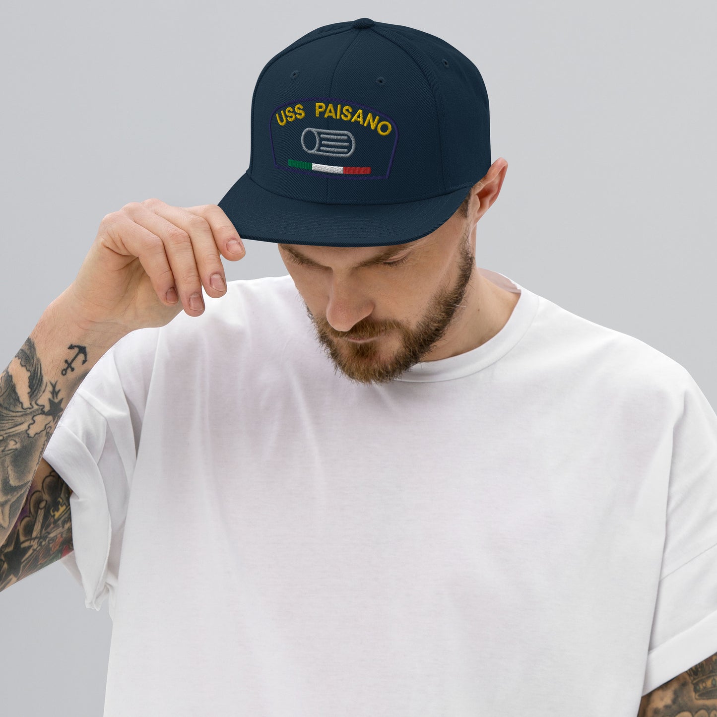 USS PAISANO Snapback Hat